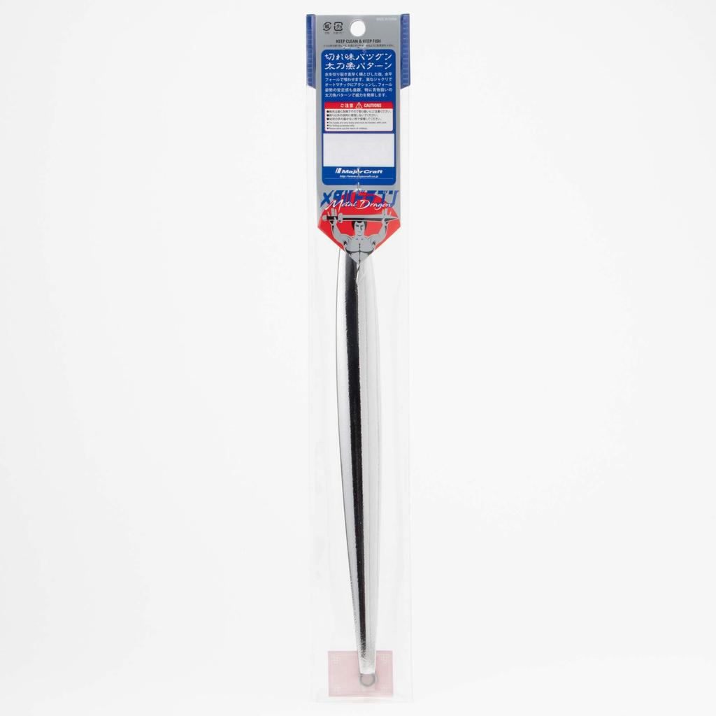 Major Craft Metal Dragon Hairtail 200g Mirror Silver Jig, Pattern, (250mm), (MDGN)