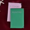 Casual Pu Leather Passport Covers Travel Id Card Passport Holder Wallet Case