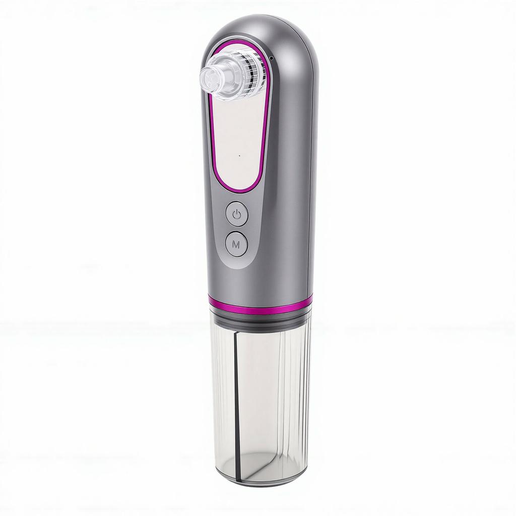 Vacuum Blackhead Remover Facial Cleansing Adjustable Suction Moisturizing Electric Blackhead Extractor Grey