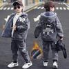 Boys' Trendy Korean-Style Denim Set for Fall 2026 - Stylish Autumn Wear for Kids