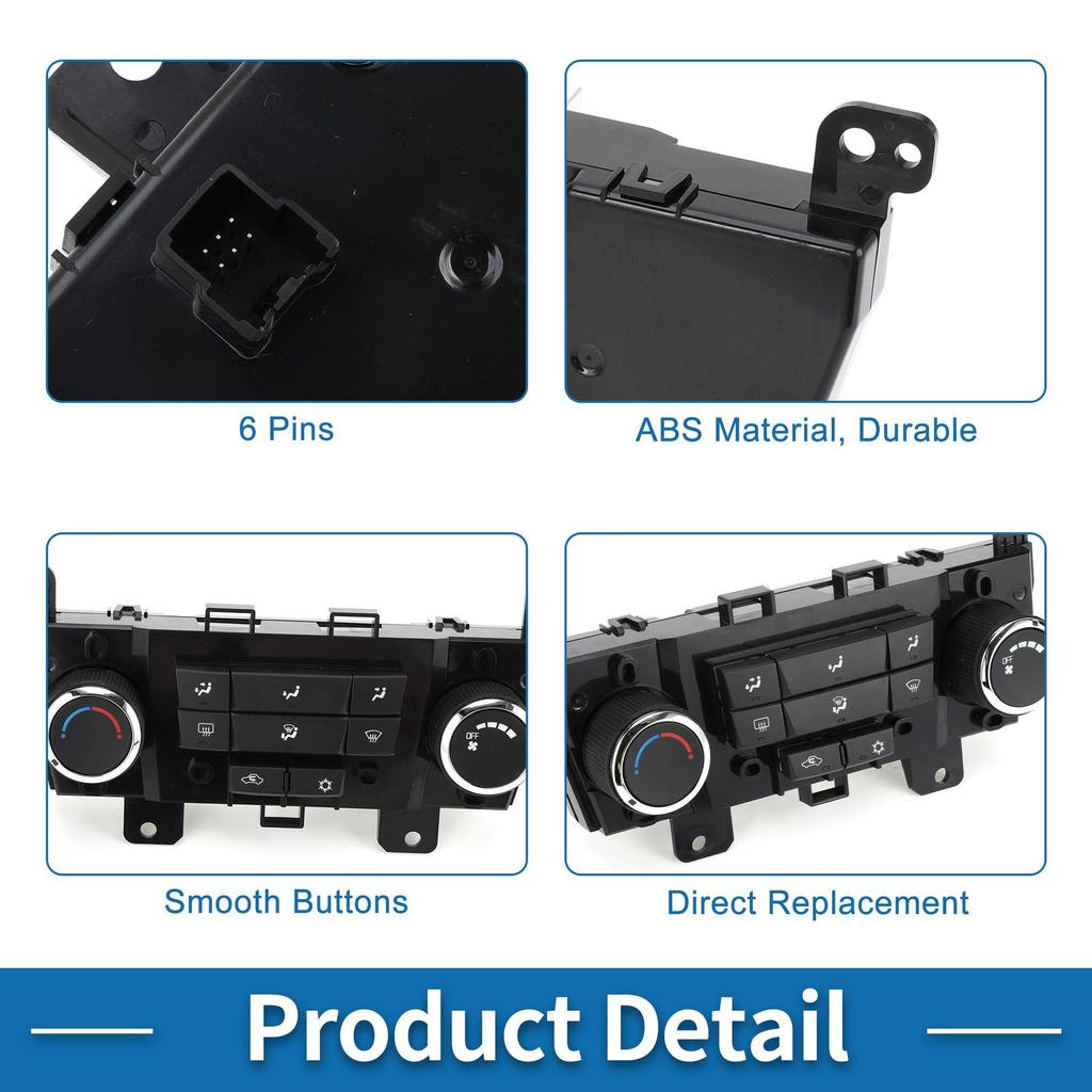 Chevrolet Air Conditioning Control Switch Panel Button 95017054