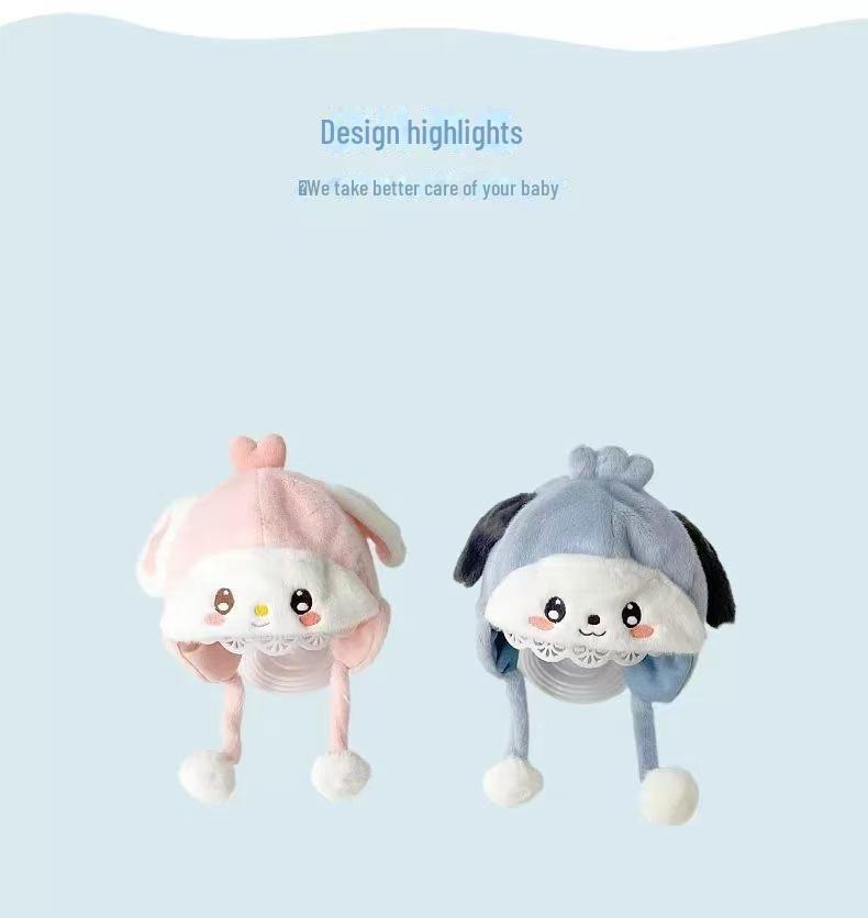 Autumn/Winter Baby Ear Protection Lei Feng Hat - Thick, Warm, Cute Cartoon Design for Boys and Girls