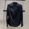 [Shopping mall] 1116 early spring new temperament commuter shirt versatile and thin V-neck long-sleeved shirt 1111818