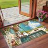 Crystal Velvet Rug Custom Name Text, Soft Non Slip Floor Mat Home DecorSnoopy Peanuts