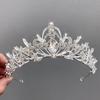 Delicate Princess Crown Baroque Queen Royal Rhinestones Headband Luxurious Bridal Wedding Diadem Prom Stage Photography Props