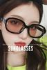 [$ole only] Sole Only Sunglasses, Oval Shape, Brown Lens, Black Lens, Gray, Retro, UV400, Stylish, Trendy Eyewear, Easy to See Through, Suitable for