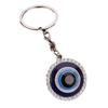 Umweltfreundliche legierung blue eye eule teufelsauge retro zubehör anhänger anhänger schlüsselbund