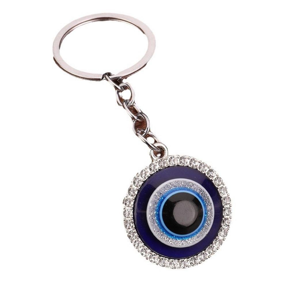 Breloc pandantiv retro cu ochi albaștri din aliaj ecologic, bufniță, ochi de diavol, accesorii retro