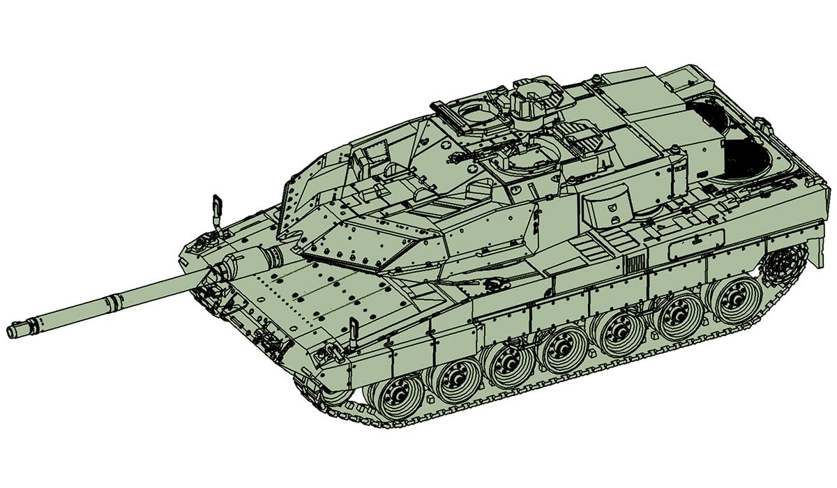

Trumpeter Немецкий основной боевой танк Leopard 2A6EX Пластиковая модель 07192 1/72