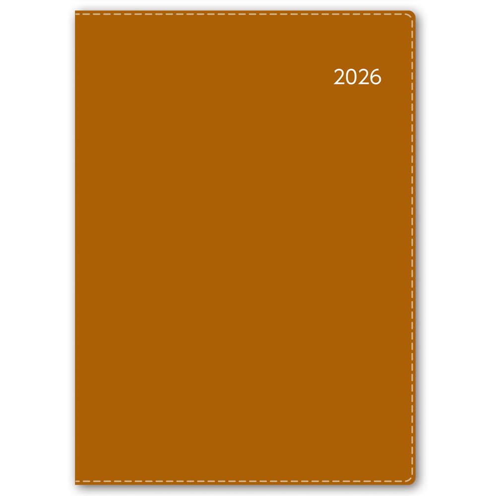 

NOLTY 2026 A5 Недельный Бизнес Базовый 6700 Декабрьский Ежедневник, Верблюжий, (Начинается в 2025)