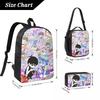 Basil Aubrey Omori Kel Hero School Bags Set for Boy Girl Pen Bags Backpack Sets with Lunch Box For School Students Daypack