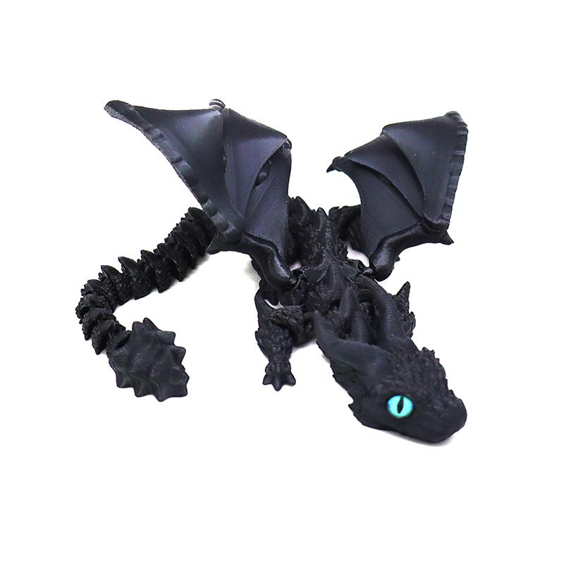 

1 шт. 3D-печать Большая фигурка летающего дракона, ремесленное украшение, арт-деко, смола, скульптура дракона, настольный декор на животную тематику