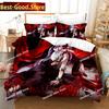 3D Tokyo Ghoul Kaneki Ken Bedding Set Printed Bed Set Duvet Cover Sheet Pillowcase Bed Soft Quilt Cover Full Queen King Size