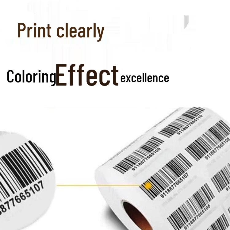 Barcode Label Strip: Self-Adhesive Coated Paper, Blank Printing Stickers, 100*90 to 30*40 Sizes