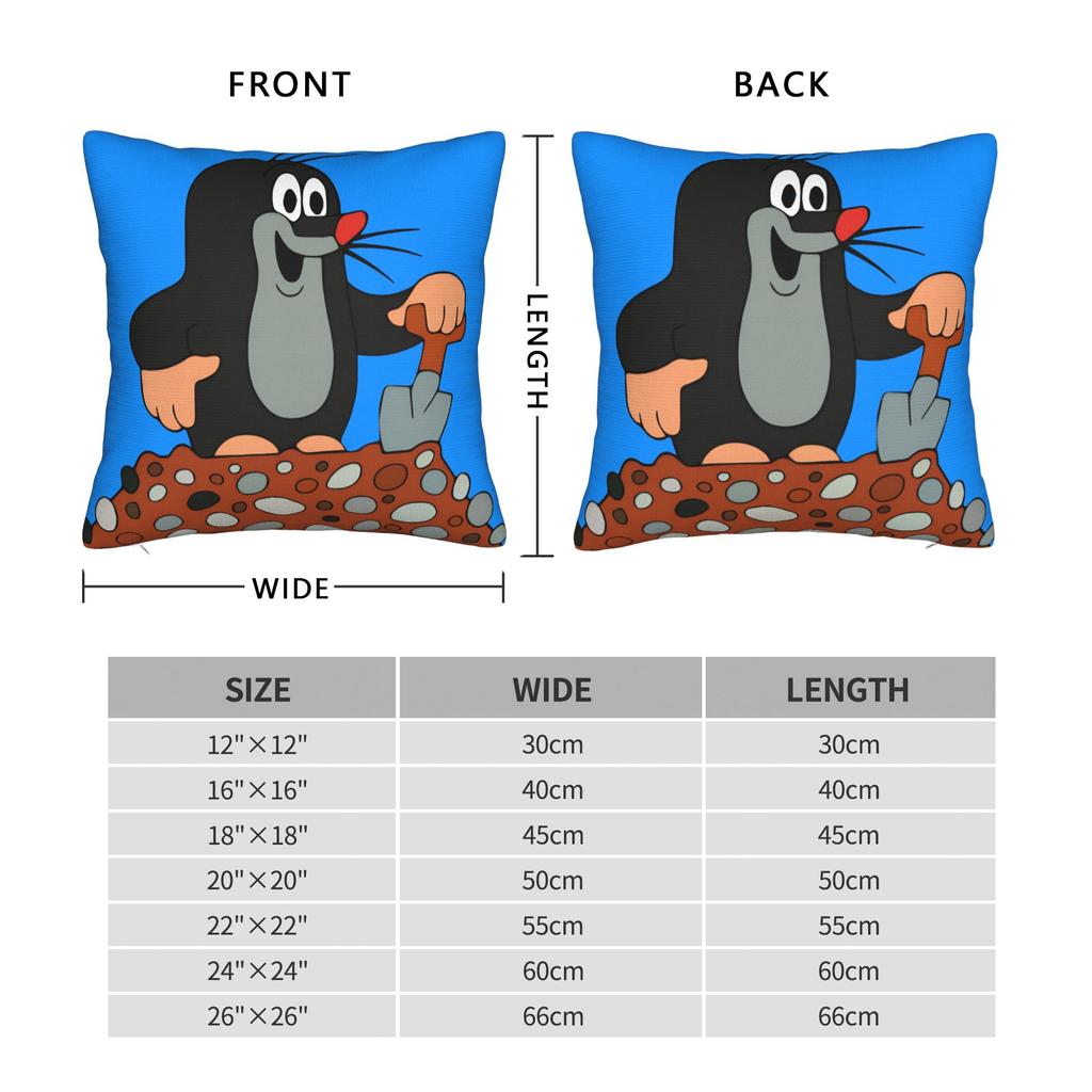 Working The Little Mole Pillow Case Graphic Pillow Cover For Wedding Party Home Decor Fashion Pillowcases