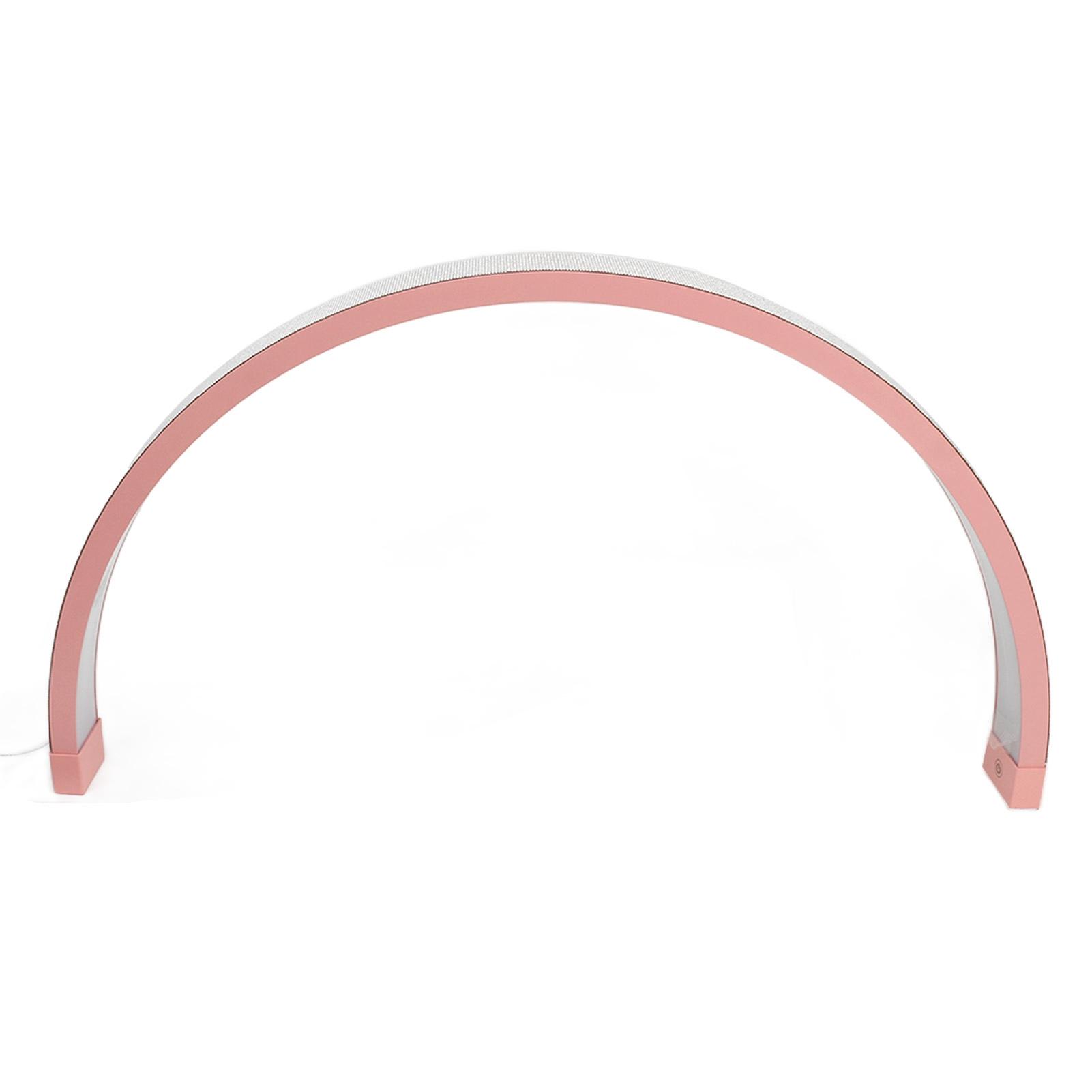 

29.5 Inch LED Half Moon Nail Desk Lamp 40W Half Moon Nail Desk Light 3200‑5600K Touch Key Fill US Plug розовый