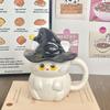 Creative Personality Magic Hat Cat Mug Halloween Ghost Ceramic Cartoon Cup Cute Female Couple Water Cup