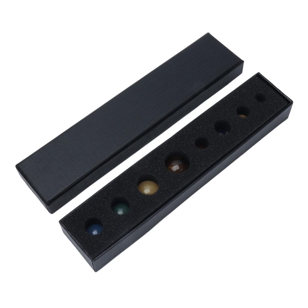 8 Planets Crystal Ornament Home Desktop Sphere Galactic Planets Decoration for Healing Meditation