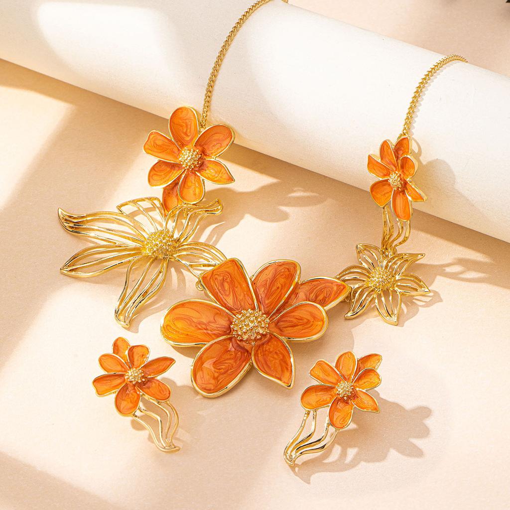 Fashion Necklace Earrings For Women Ladies