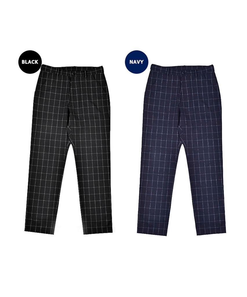 Beullaegmamba Window Pane Check Slacks (2 Colors)