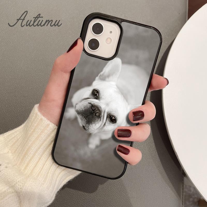 Cute French Bulldog Boston Terrier Phone Case for iPhone 17 Air 15 16 11 12 13 14 Pro Max Plus Cover coque Fundas