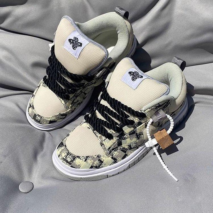 

Дофаминовая нишевая взрывная ретро одинарная обувь женская 2025 весна новая хлебный тренд кэжуал американские дышащие кеды 40