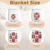 1pc Christmas Kpop Blanket Red Flannel Blanket Demon Hunters Print for Home Living Room Bedroom Decor New Year Christmas Gift