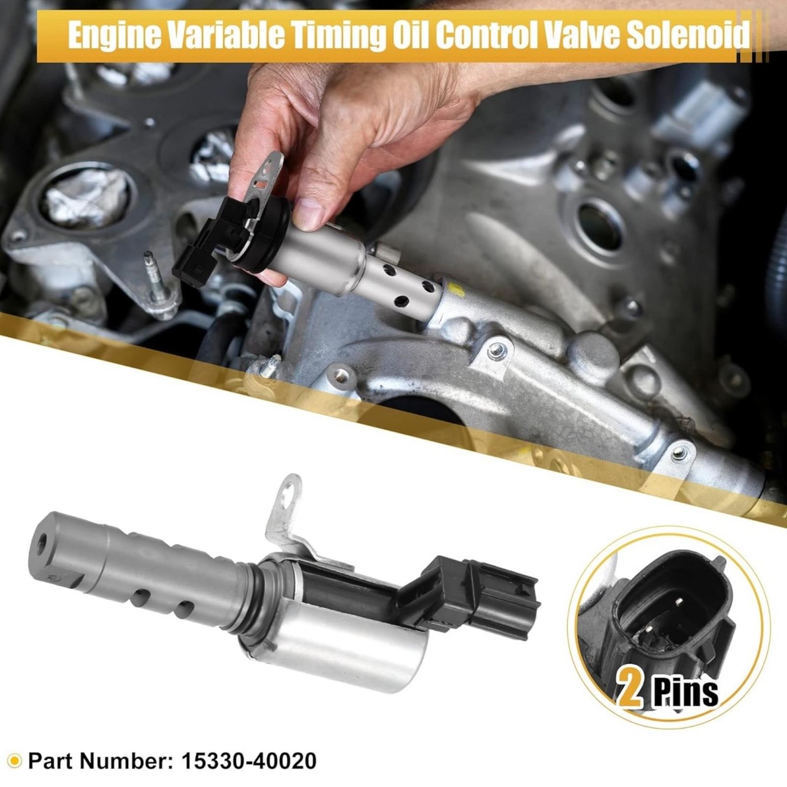 

1533040020 Давление VVT Соленоид изменения фаз газораспределения двигателя 15330-40020 Подходит для Aygo Box Yaris Citroen C1 Peugeot 107 One Size