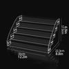 Clear Acrylic Cosmetic Storage Holder with Multiple Compartments for Nail Polishes and Lipsticks