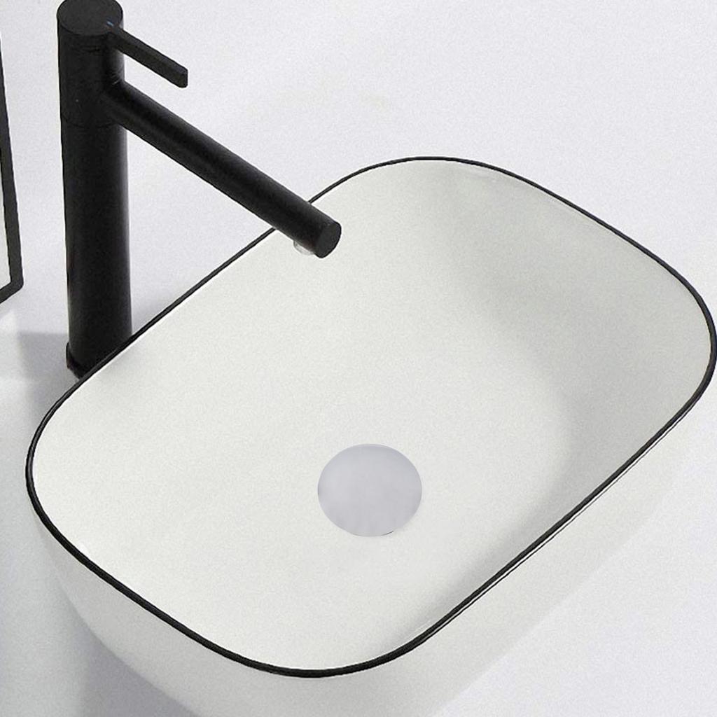 66mm Silver Chrome Basin Waste Pap-Up Sink-Plug Cap Click Clack Push-Button