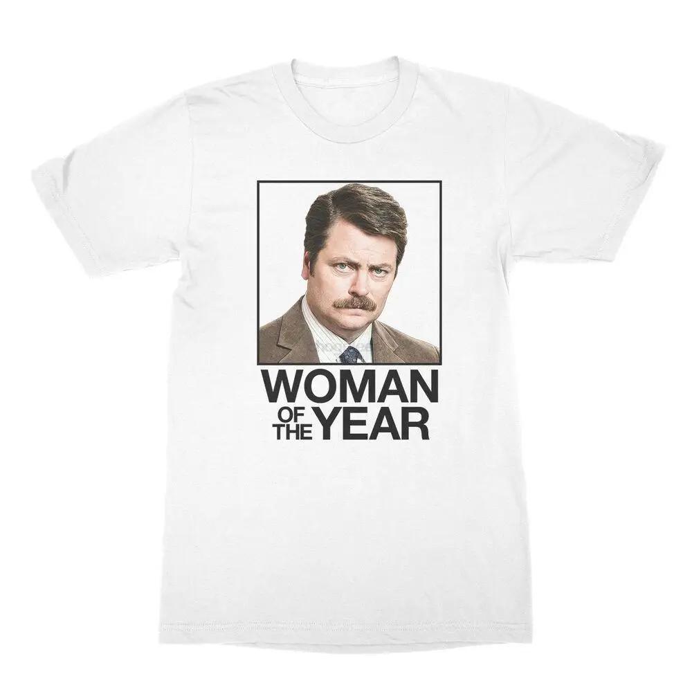 Parks And Recreation Funny TV Ron Swanson Woman Of The Year Men T Shirt S разноцветный