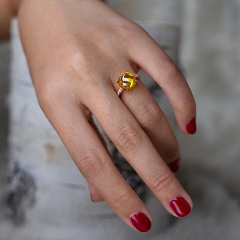 Gica Gema 925 Sterling Silver Oval Personality Fashion High Grade New Women's Ring Female Charm Finger Jewelry Wedding Engagement Gift