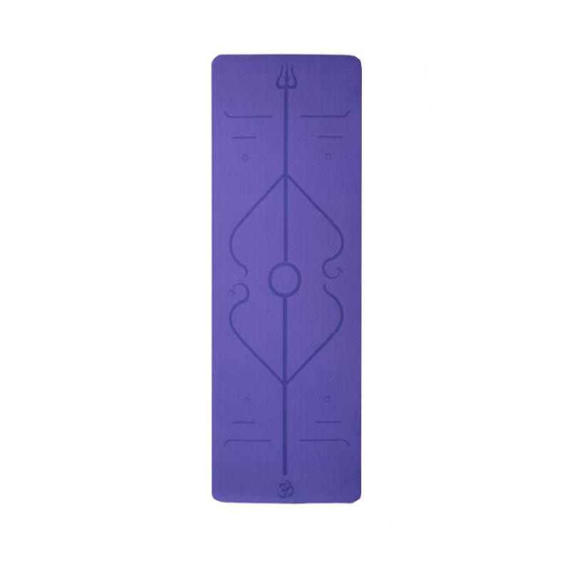 Mat 6mm Yoga Positie Lijn Antislip Tapijt Mat Beginner Milieu Fitness