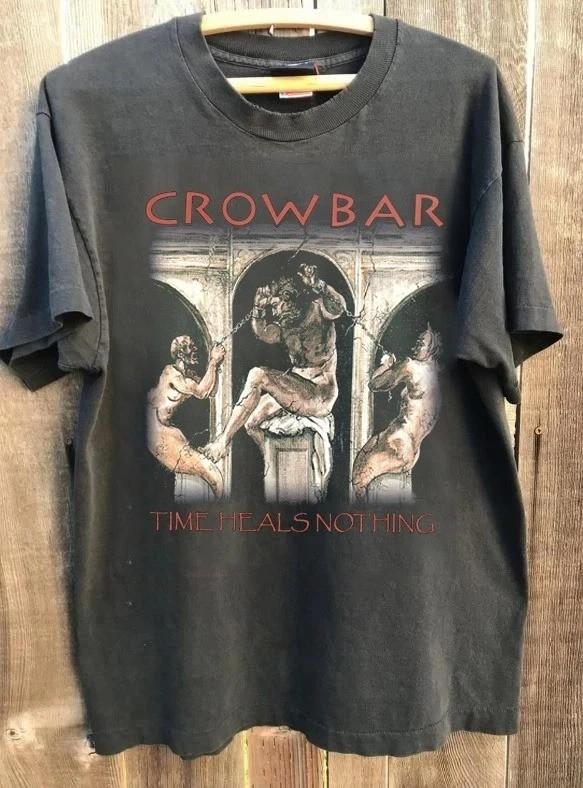 90s Crowbar Band #039Time Heals Nothing#039 Albums Concert T shirt Reprint Unisex T-Shirt XL