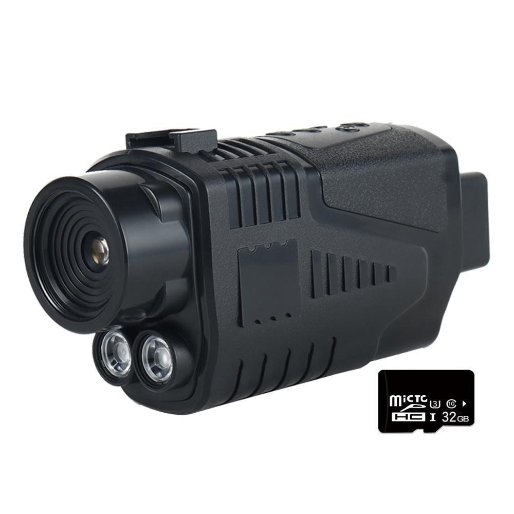 

Портативний монокулярний інфрачервоний прилад нічного бачення День Ніч Використовуйте режими відтворення фото-відео 5X with 32G memory card