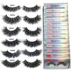 RED SIREN Fluffy Mink Lashes Short Messy Wispy Natural Eyelashes 10mm-18mm Hamdmade Real 3D Mink Eyelashes Makeup False Lashes