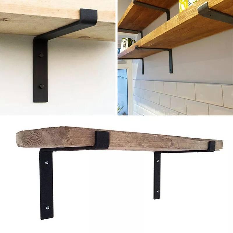 Shelf Wall Brackets Rustic Heavy Duty Industrial Scaffold Board Tool Support