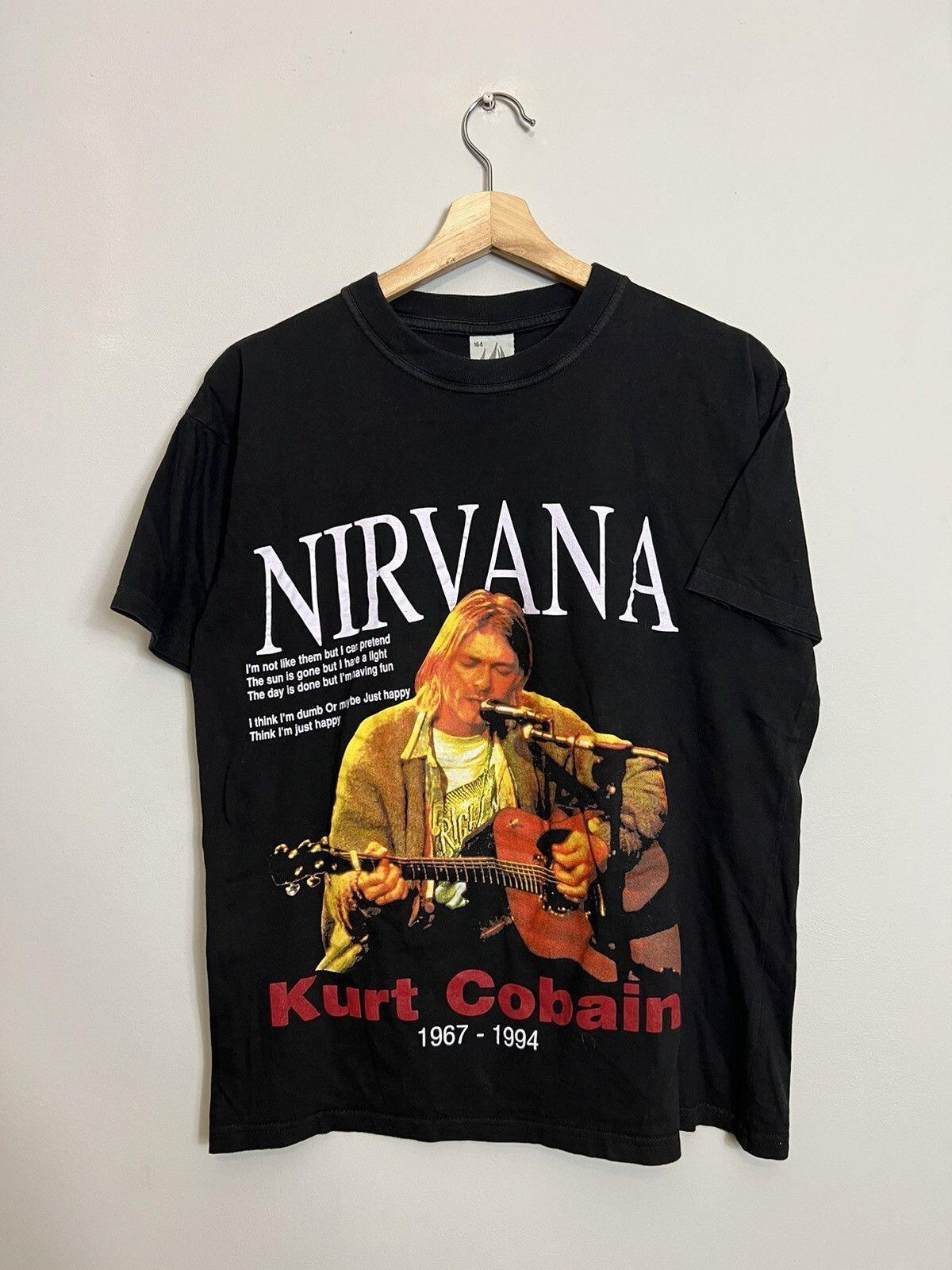 Rare Vintage 90s Nirvana Kurt Cobain Grunge Band Tee Unisex T-Shirt XXXXL
