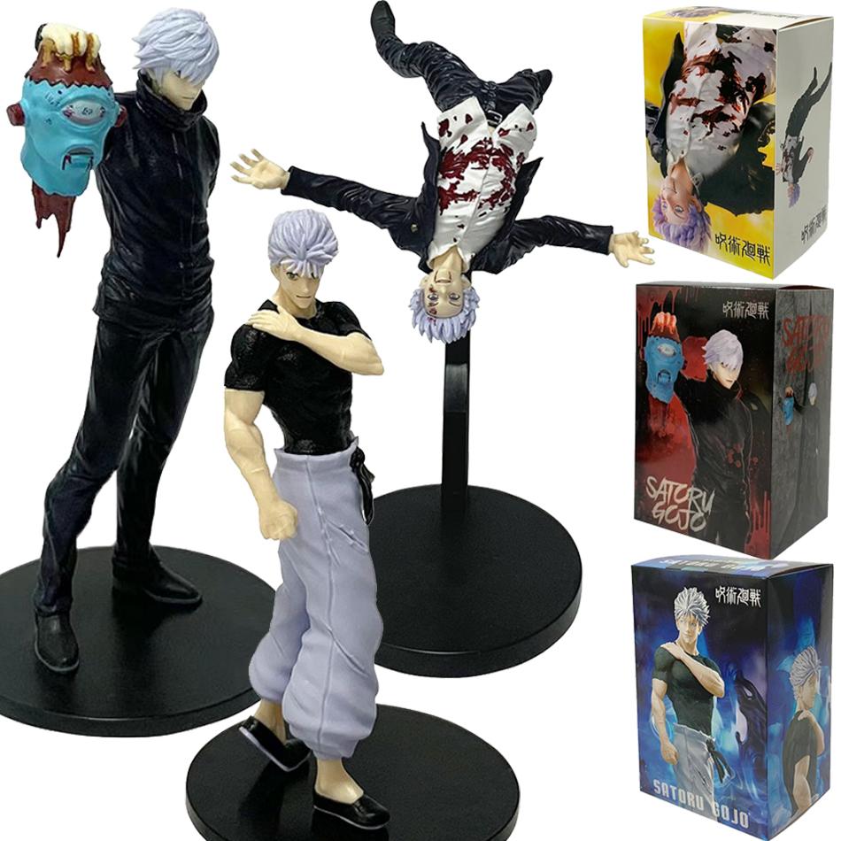 Fashnics Boys Jjk Anime Figure Gojo Satoru Awaken Action Figures Gojo Satoru Figure Pvc Model Toys Doll Girls Gift Collectibles 18Cm