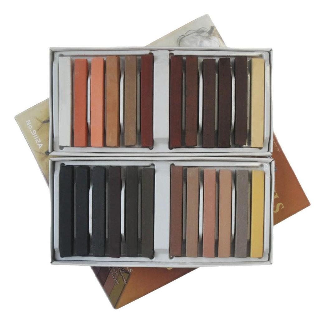 Profesjonalny zestaw 12 kolorów grafitowych pasteli w sztyfcie do szkicowania i tworzenia artystycznego