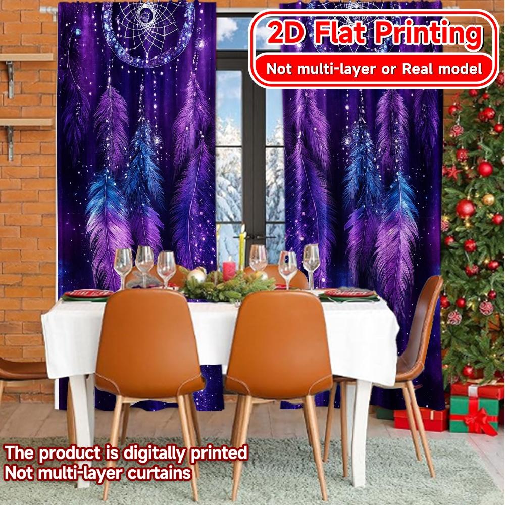Flat Printing Mystic Dreamweaver Chic Curtains Digital Printed Durable Polyester Fabric Decorations Ldeal Curtain Set Of 2 Made Washable
