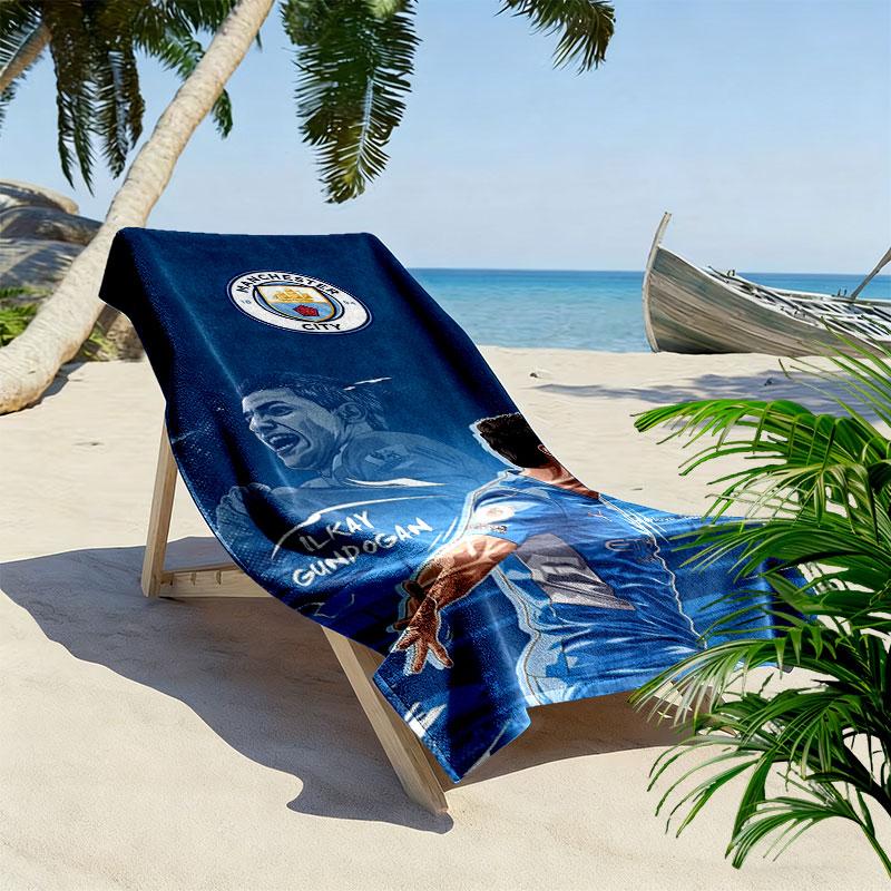 The Blues team Print Beach Towel, Large Soft Quick Dry Towel for Beach Camping Swimming