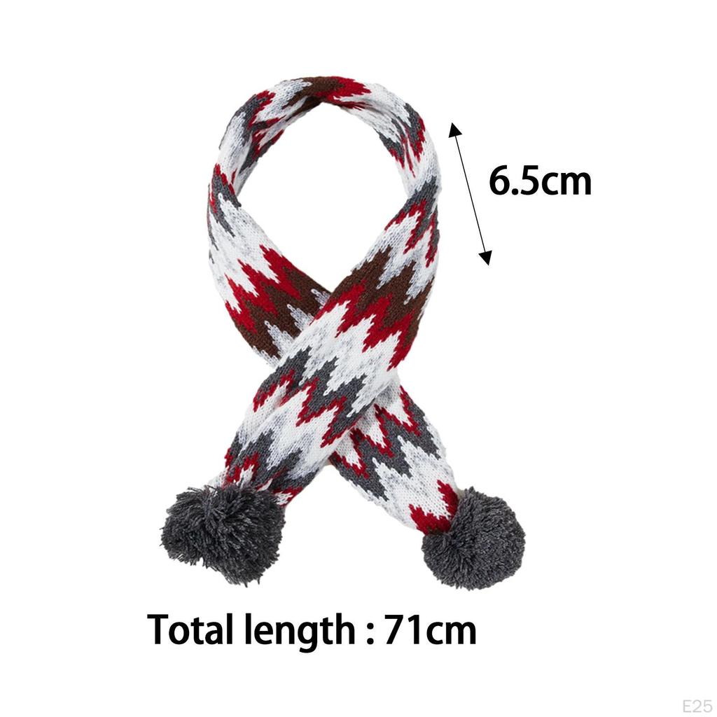Christmas Dog Cat Santa Scarf Xmas Pet Knitted Winter Neck Warmer Costume for Puppy