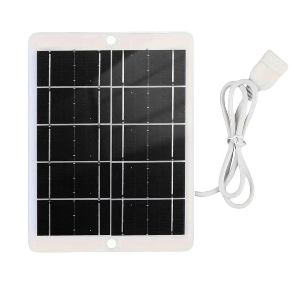 2W/4W/6W/8W Solar Panel Charger 5V Outdoor Solar Charger USB Solar Charger Panel Electric Fan