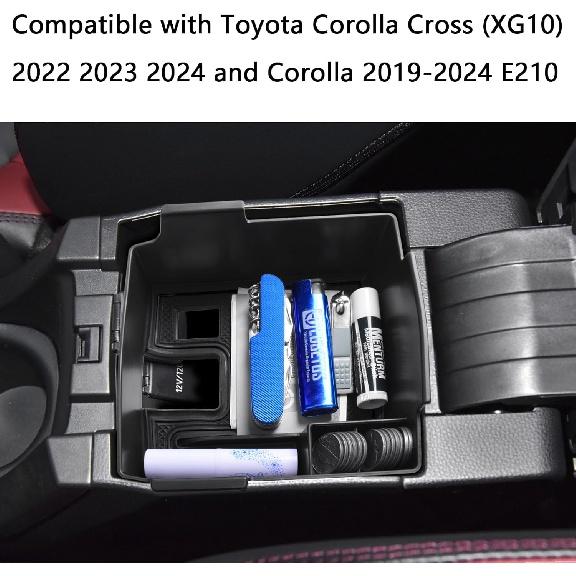 EDBETOS Aufbewahrungsbox für das Armaturenbrett, kompatibel mit Toyota Corolla Cross (XG10) 2022 2023 2024 und Corolla 2019-2024 E210 Zubehör ABS Kunststoff Material