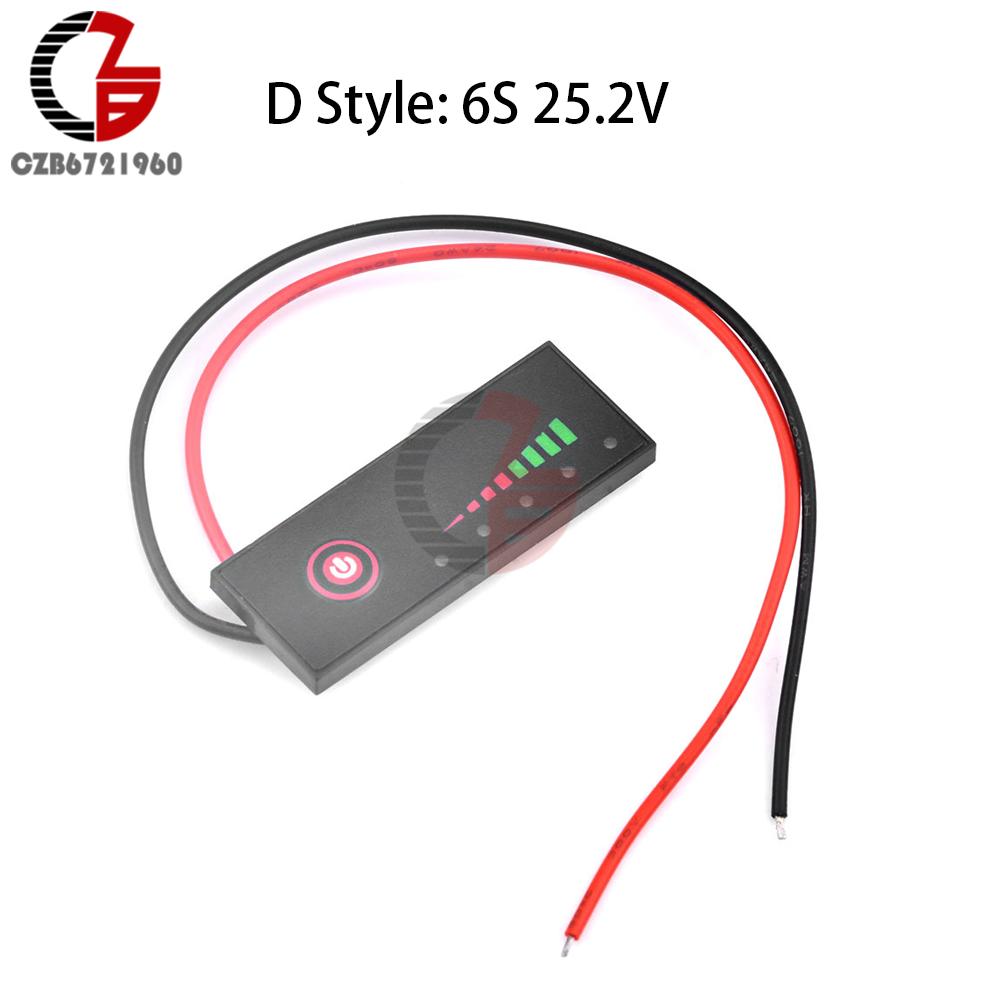 1-7S 18650 Lithium Battery Pack Power Indicator 5S 18/21V Battery Level Indicator Capacity Tester Power Percentage Display Board