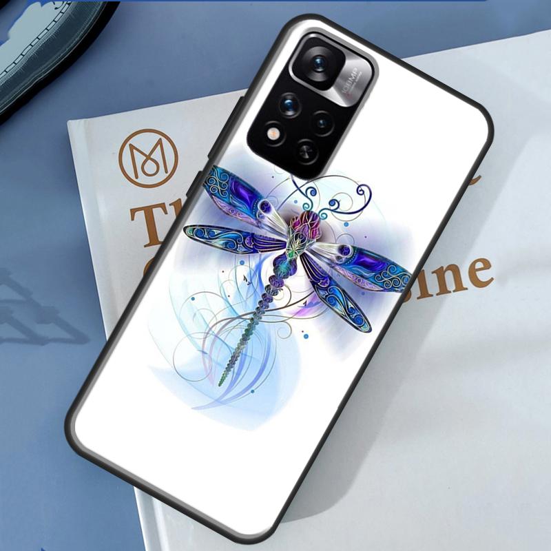 Dragonfly Animal Art Case For Xiaomi Redmi Note 14 13 Pro 12 11 9 10 9S 10S 11S 12S Redmi 13C 10C 12C 14C Cover