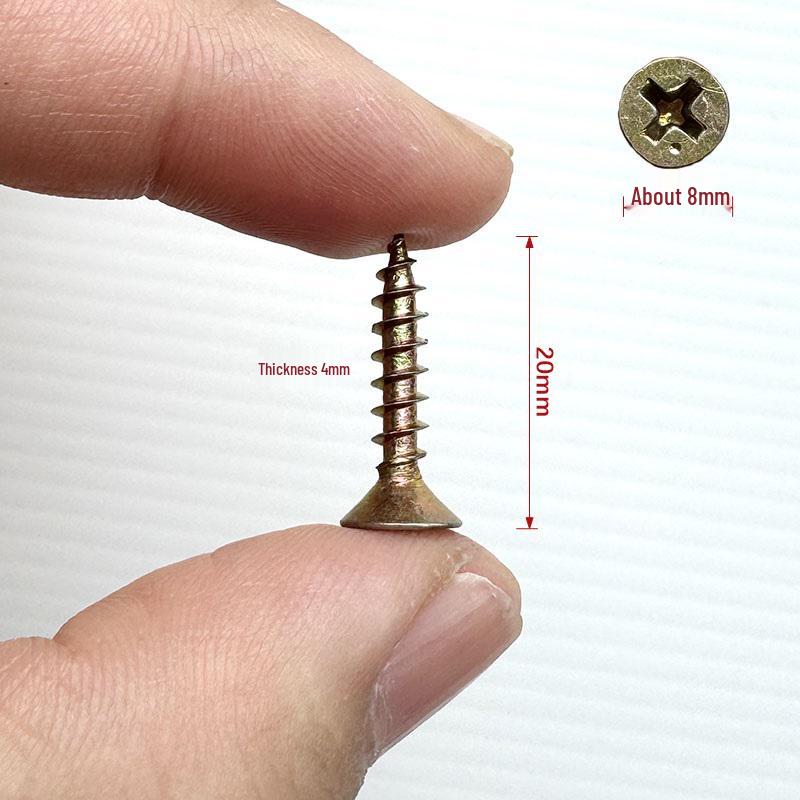 Hardened Fiberboard, Wood Screws, and Self-Tapping Drywall Screws for Cabinet Doors and Wall Panels