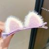 1pair Fuzzy Cat Ears Children Cute Hair Clip New Winter New Year Hairwear Fashion Event performance costume props