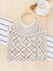Handmade Cotton Rope Woven Mesh Bag - Women's Casual Beach Bag